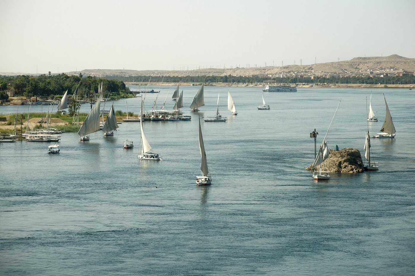 Nile felucca at Aswan, Aswan