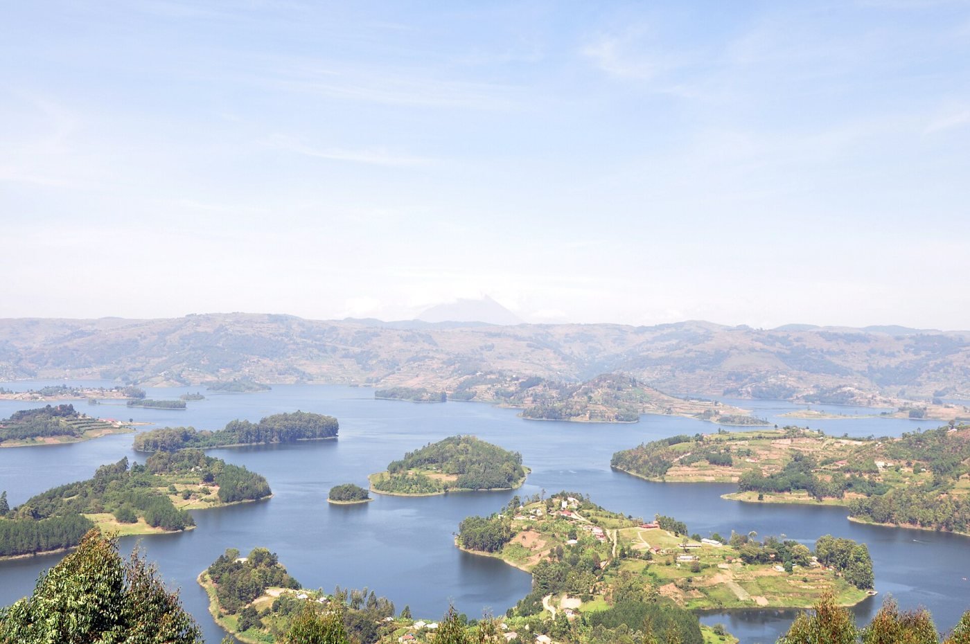 Island-hopping by dugout, Lake Bunyonyi, near Kabale