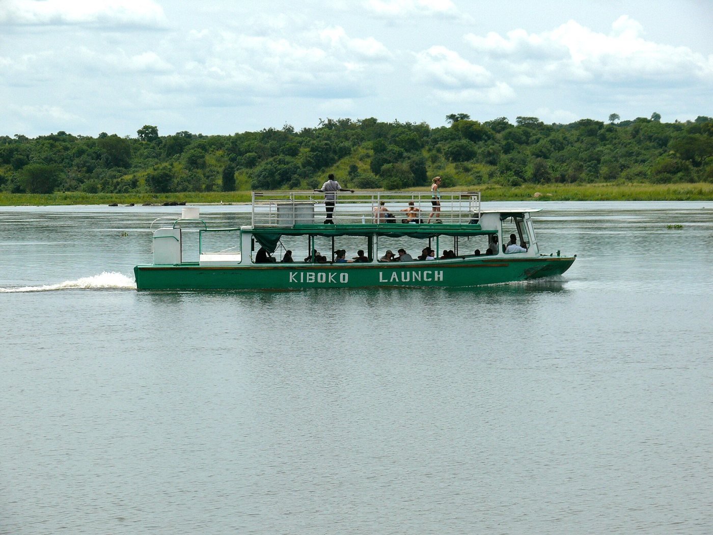 Nile launch cruise to the falls, Paraa, Victoria Nile